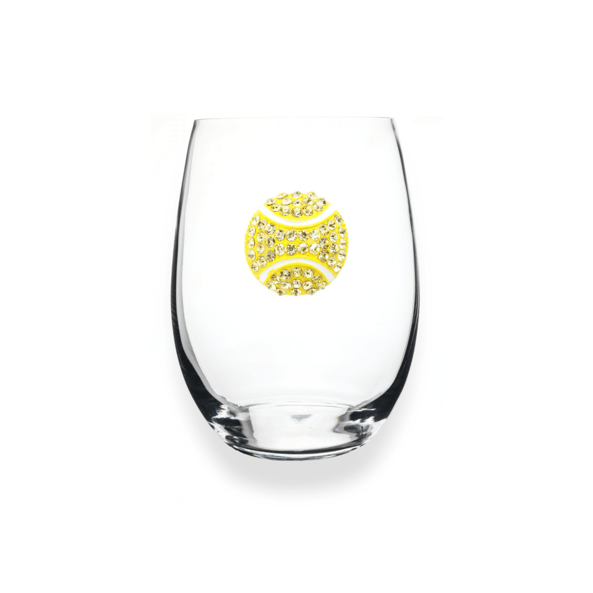 The Queens' Jewels Tennis Ball Jeweled Stemless Glass | CeCe's Home & Gifts