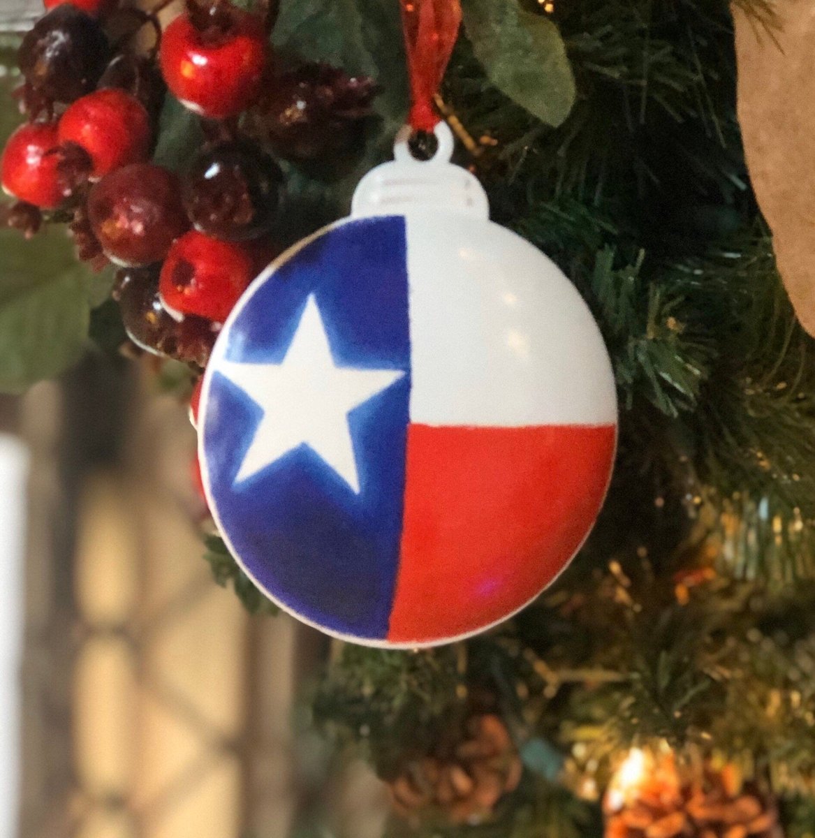 Texas Christmas Ornament - Personalization Available - Hostess Gift - Teacher Appreciation - Christmas Gift, CeCe's Home & Gifts