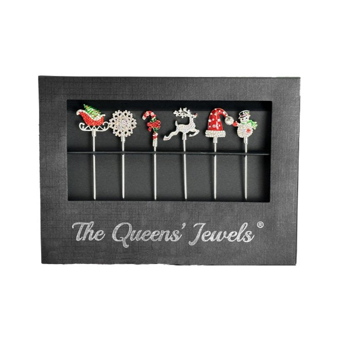 The Christmas Collection Jeweled Cocktail Picks - CeCe's Home & Gifts