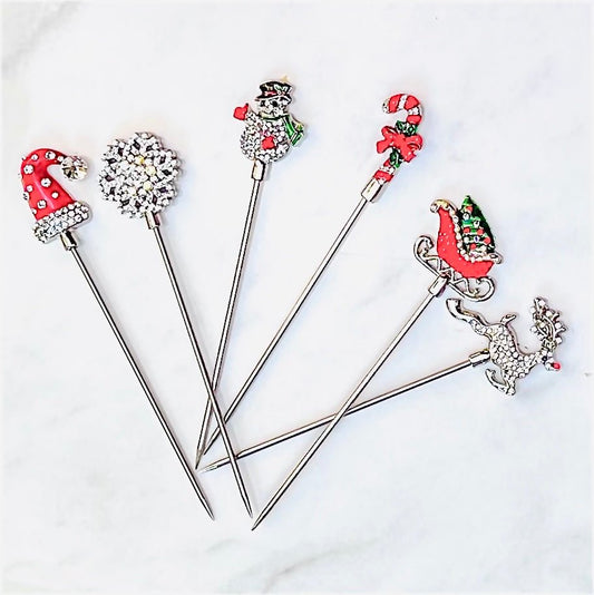 The Christmas Collection Jeweled Cocktail Picks - CeCe's Home & Gifts