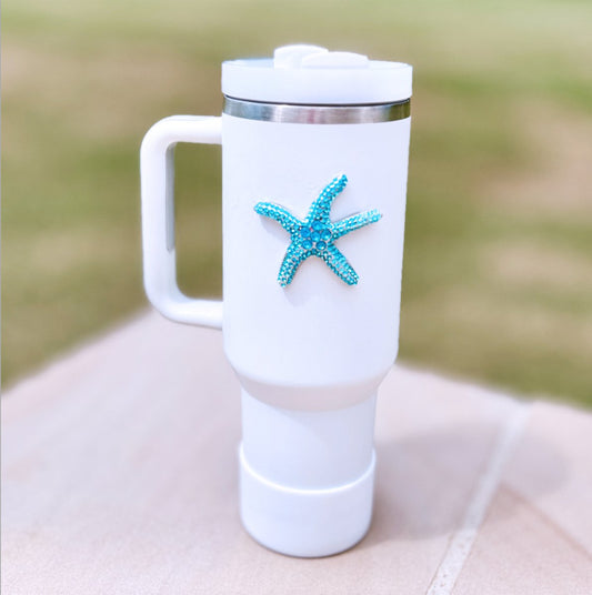 The Queens' Jewels Blue Starfish Insulated Tumbler - 40oz - CeCe's Home & Gifts