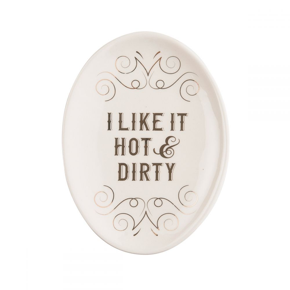 Totalee Gift "I Like It Hot & Dirty" Ceramic Spoon rest - CeCe's Home & Gifts