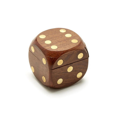 Two's Company Two’s Company Wood Crafted 6-Piece Dice Set | CeCe's Home & Gifts