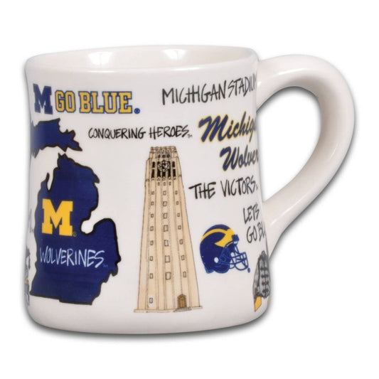 University of Michigan Icon Ceramic Mug - CeCe's Home & Gifts