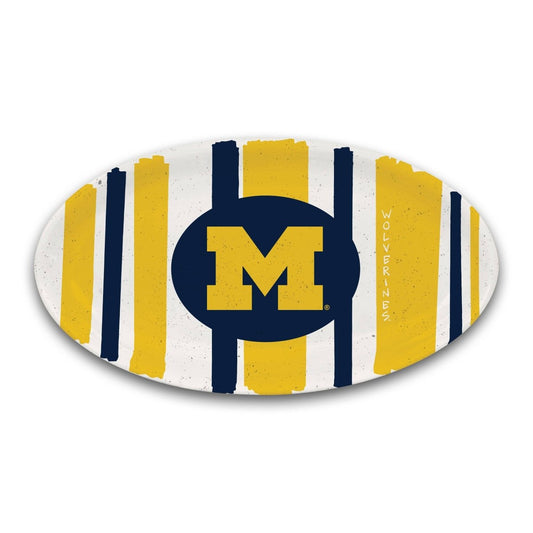 MAGNOLIA LANE University of Michigan Melamine Platter | CeCe's Home & Gifts