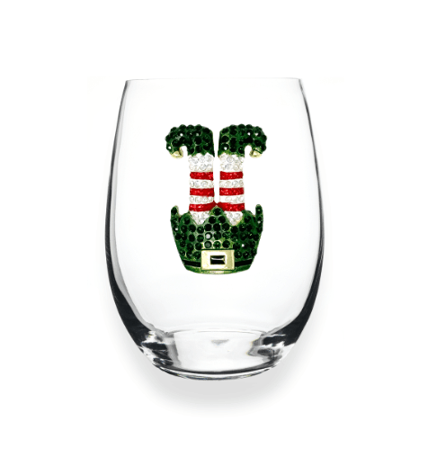 The Queens' Jewels Upside Down Elf Jeweled Stemless Glassware | CeCe's Home & Gifts