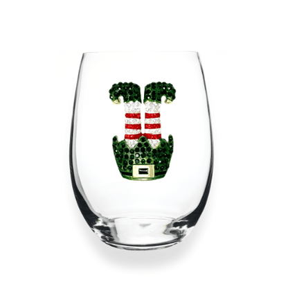 The Queens' Jewels Upside Down Elf Jeweled Stemless Glassware | CeCe's Home & Gifts
