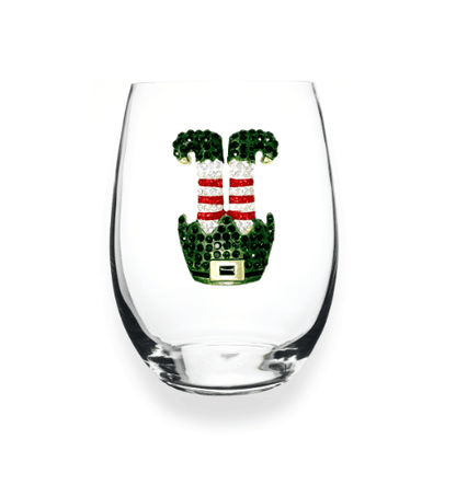 The Queens' Jewels Upside Down Elf Jeweled Stemless Glassware | CeCe's Home & Gifts