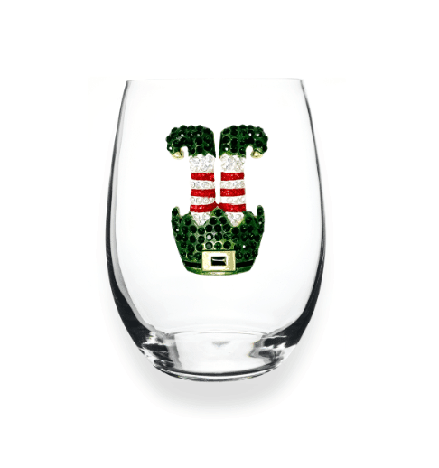 The Queens' Jewels Upside Down Elf Jeweled Stemless Glassware | CeCe's Home & Gifts