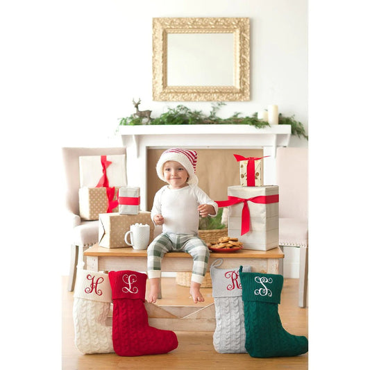 Viv & Lou Cable Knit Stocking - CeCe's Home & Gifts
