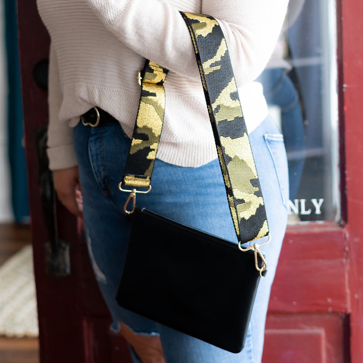 Viv & Lou Camo Print Crossbody Strap - CeCe's Home & Gifts