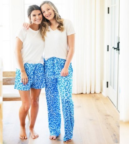 Viv & Lou Viv & Lou Cool Leopard PJ Pants mop | CeCe's Home & Gifts