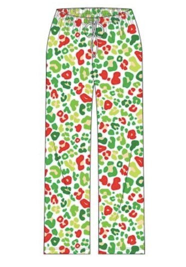 Viv & Lou Viv & Lou Festive Leopard PJ Pants | CeCe's Home & Gifts