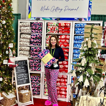 Viv & Lou Viv & Lou Hot Pink Leopard PJ Pants | CeCe's Home & Gifts