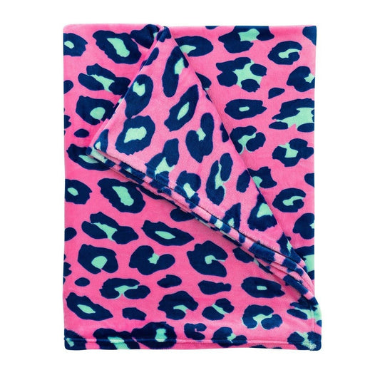 Viv & Lou Hot Pink Leopard Plush Blanket | Shop CeCe's Home & Gifts - CeCe's Home & Gifts