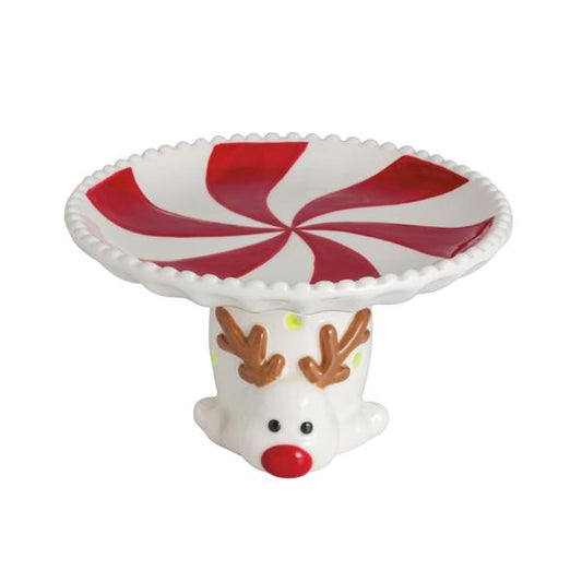 Mud Pie Reindeer Light-Up Candy Tidbit Pedestal