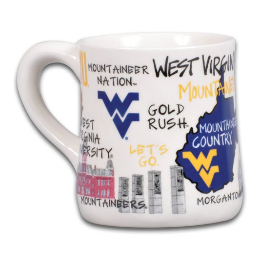 West Virginia Icon Ceramic Mug (16 oz) - CeCe's Home & Gifts