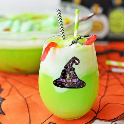 The Queens' Jewels Witch Hat Jeweled Stemless Wine Glass | CeCe's Home & Gifts