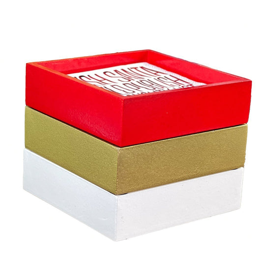 Magnolia Lane Wood Lacquered Finish Cocktail Napkin Holder - 3 Colors | CeCe's Home & Gifts