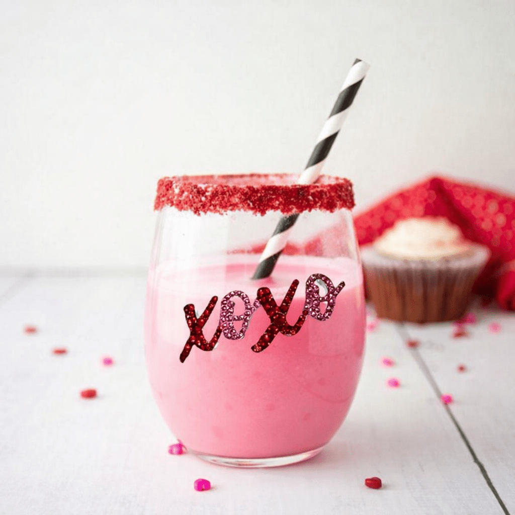 The Queens' Jewels XOXO Jeweled Stemless Glassware | CeCe's Home & Gifts