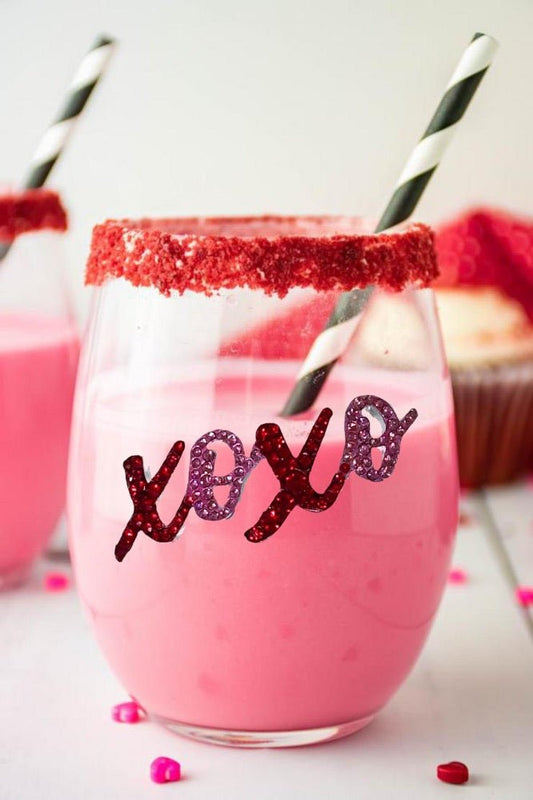 XOXO Jeweled Stemless Glassware - CeCe's Home & Gifts