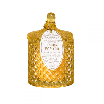 Totalee Gifts Yellow Crystal "I Burn For You" Candle | CeCe's Home & Gifts
