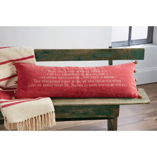 Mud Pie Night Before Christmas Pillow