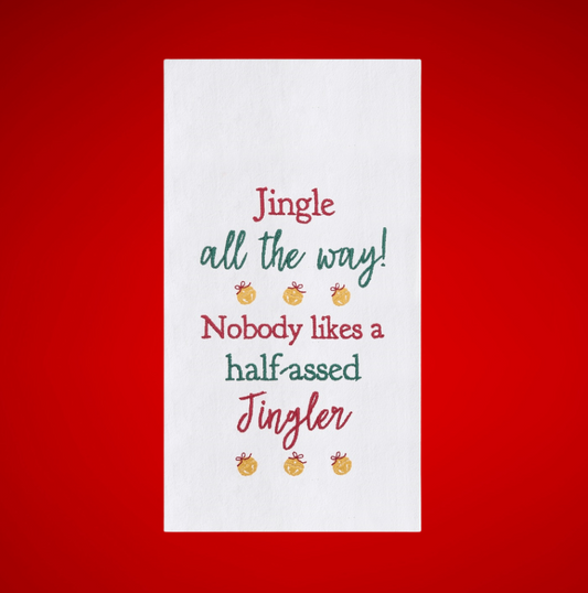 C&F "Half-Assed Jingler" Christmas Hand Towel