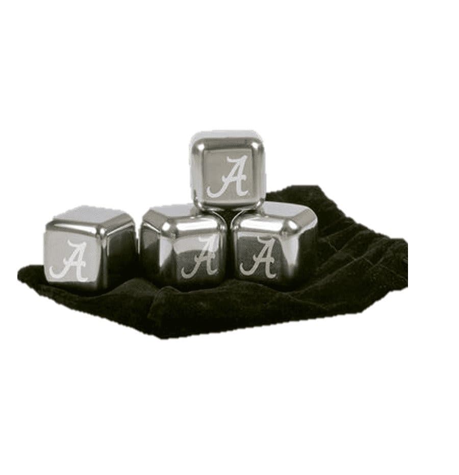 Magnolia Lane Crimson Tide Stainless Steel Whiskey Stone Ice Cube Set | CeCe's Home & Gifts
