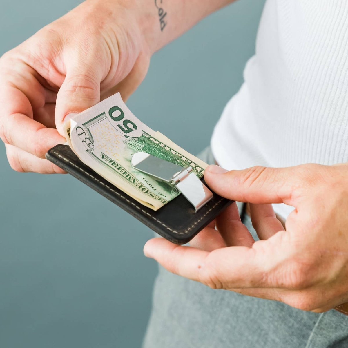 Lifetime Leather Leather Money Clip with Card Holder | CeCe's Home & Gifts