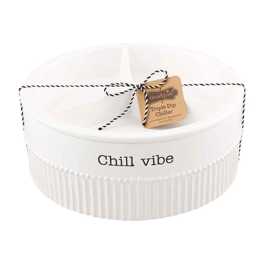 Mud Pie Divided Dip Chiller Dish - CeCe's Home & Gifts