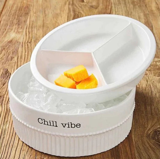 Mud Pie Divided Dip Chiller Dish - CeCe's Home & Gifts