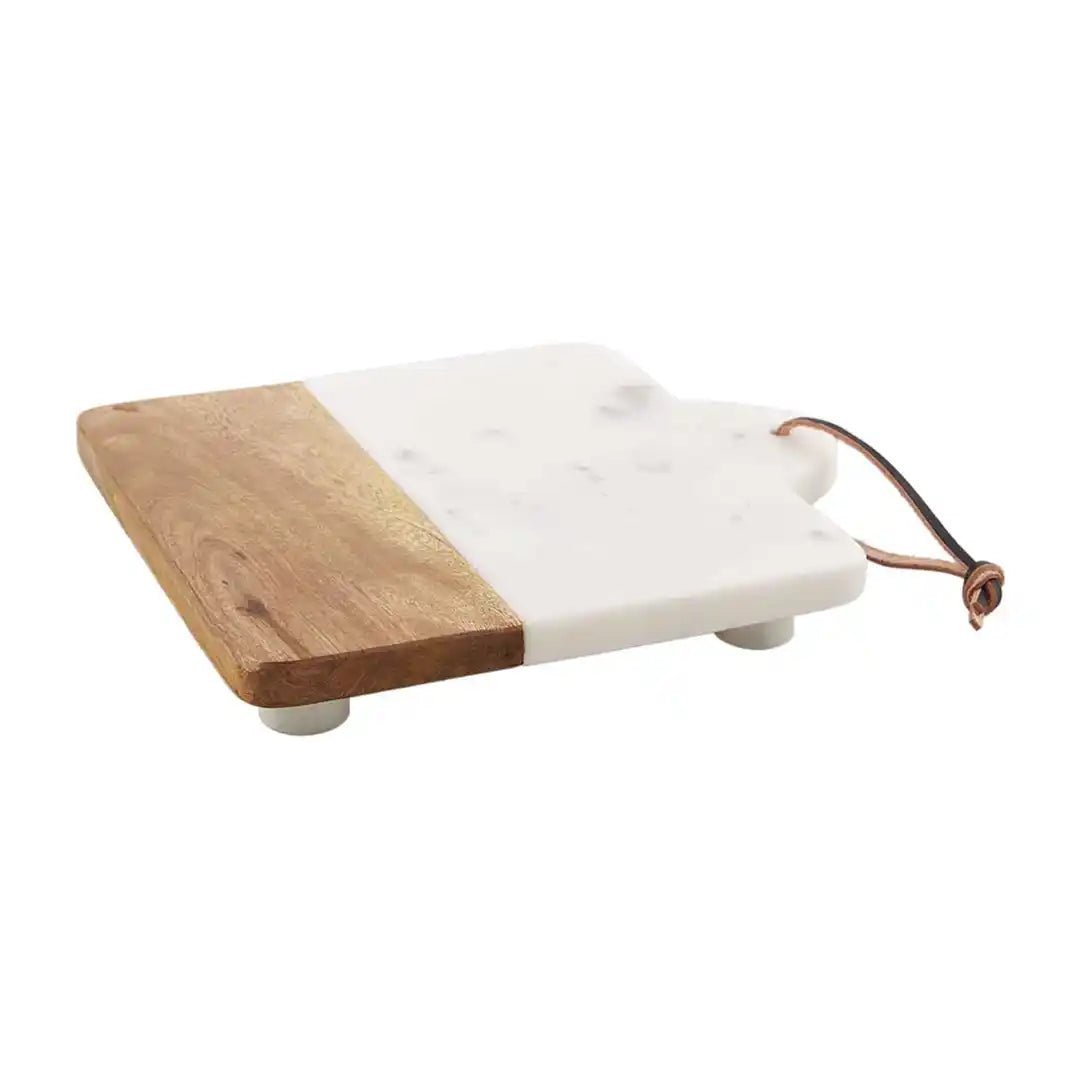 Mud Pie Mud Pie Marble & Wood Trivet | CeCe's Home & Gifts