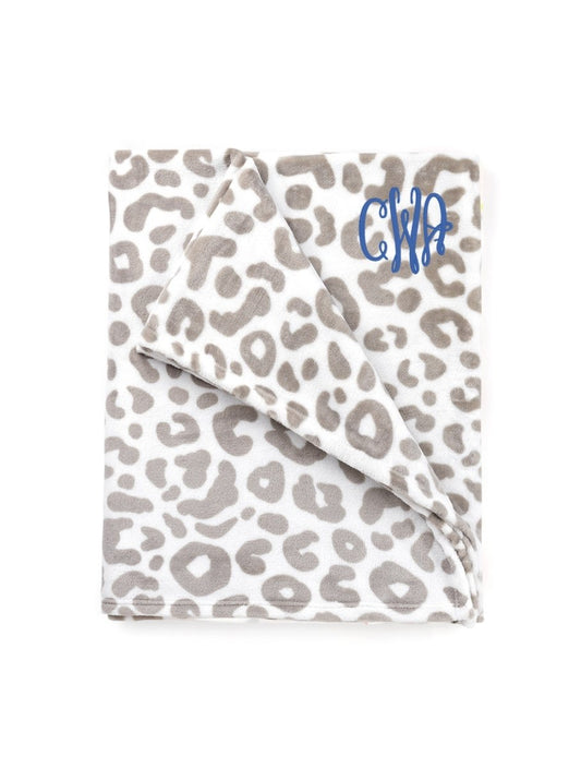 Viv & Lou Natural Leopard Cozy Blanket - CeCe's Home & Gifts