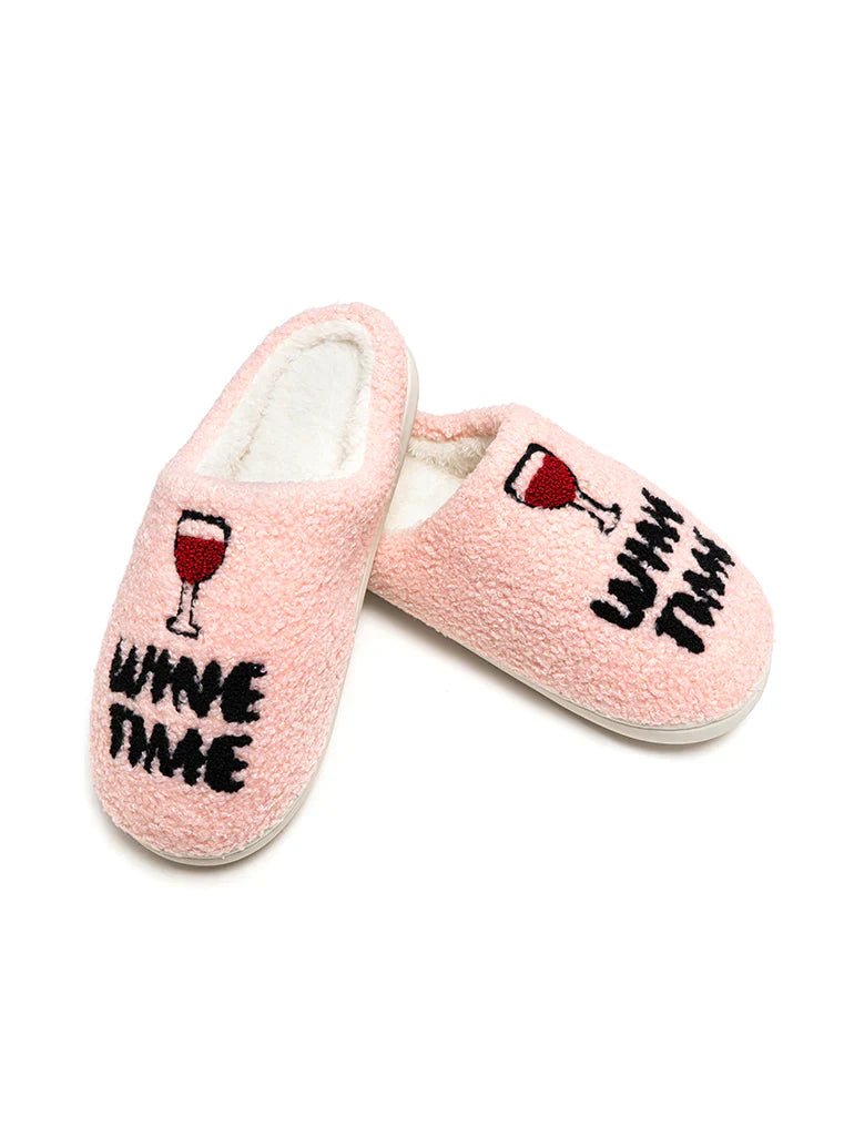 Living Royal Women's Wine Time Slippers | CeCe's Home & Gifts